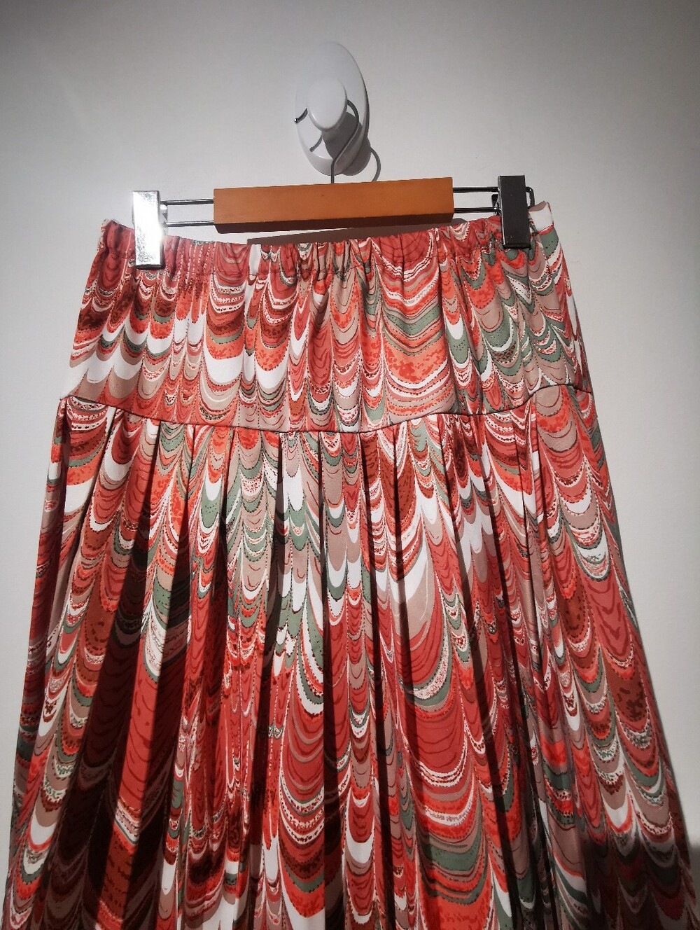 Vintage 70s Linda Originals Montreal 3 Piece Psychedelic Skirt Set With Belt - Picture 4 of 12